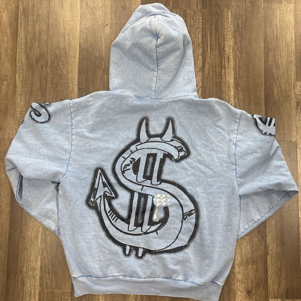 Saints Deaf To Sin Hoodie Blue