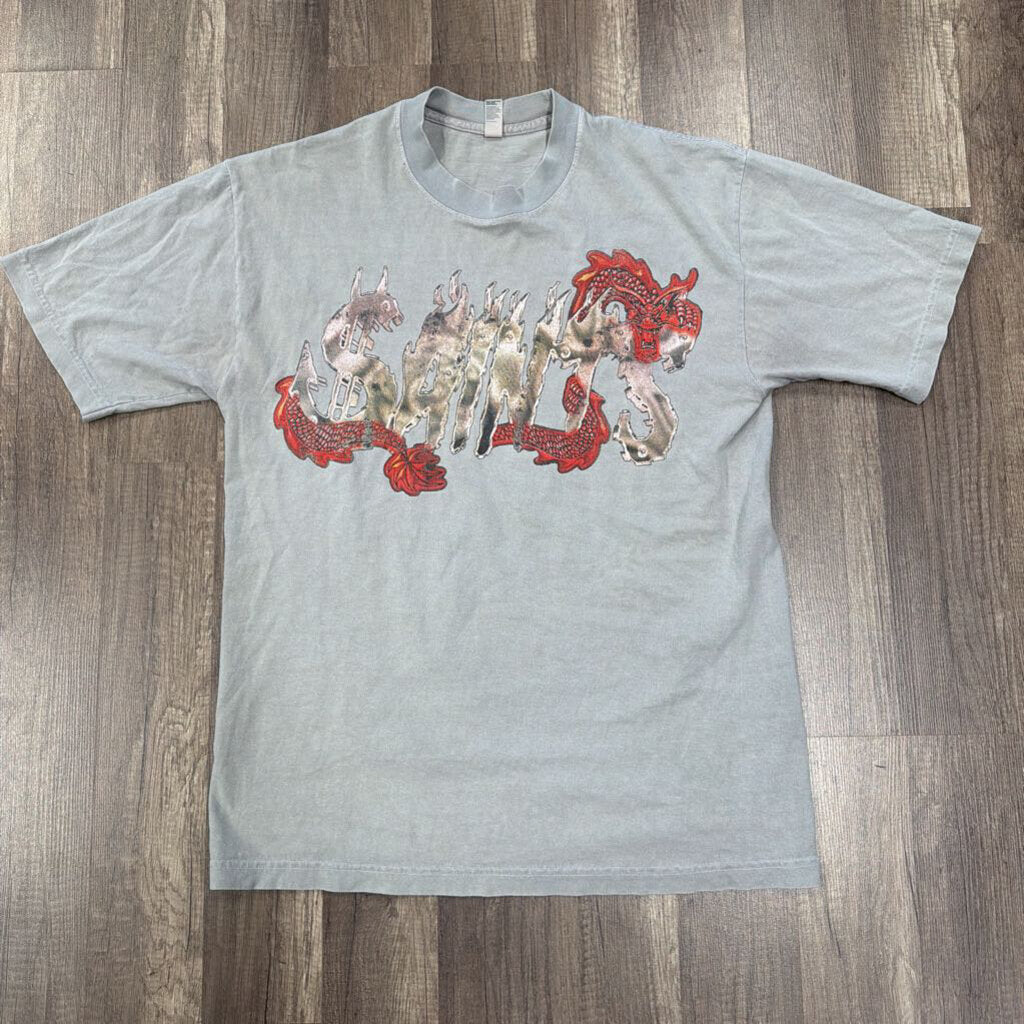 Saints dragon logo shirt grey