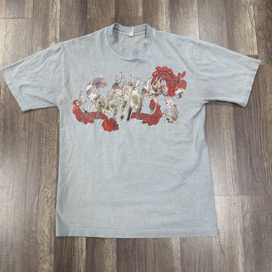 Saints dragon logo shirt grey