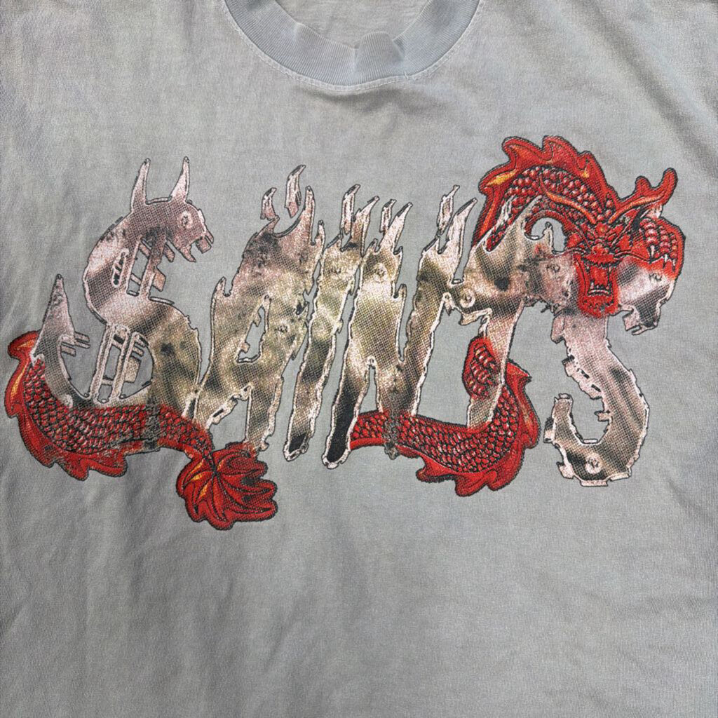 Saints dragon logo shirt grey