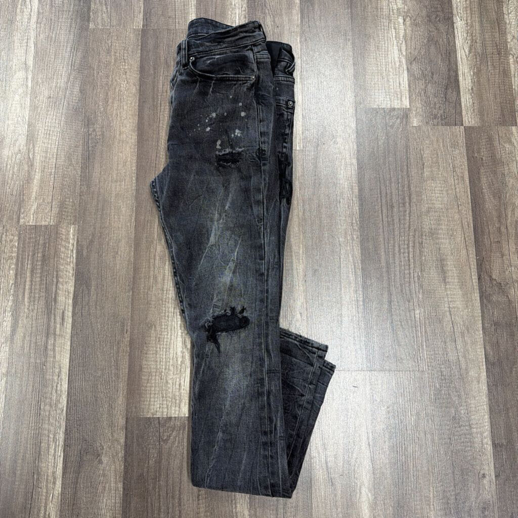 Ksubi Grey Distressed Splatter Jean