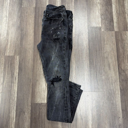 Ksubi Grey Distressed Splatter Jean