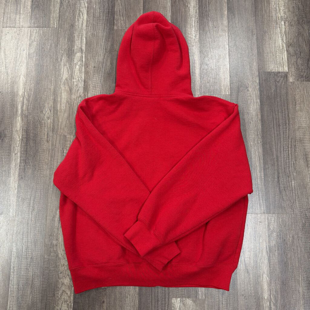 Supreme S Logo Zip Up Hoodie Red