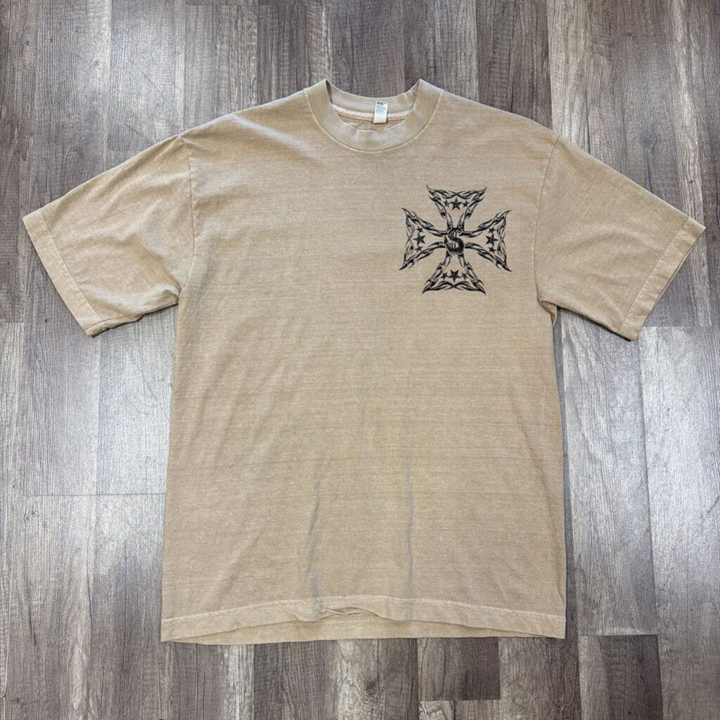 Saints cross shirt beige