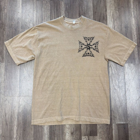 Saints cross shirt beige