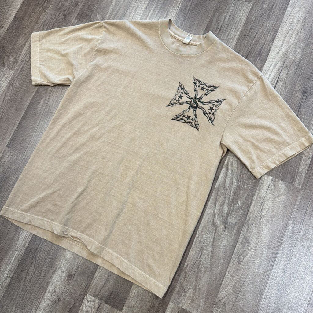 Saints cross shirt beige