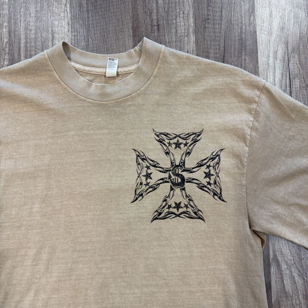 Saints cross shirt beige