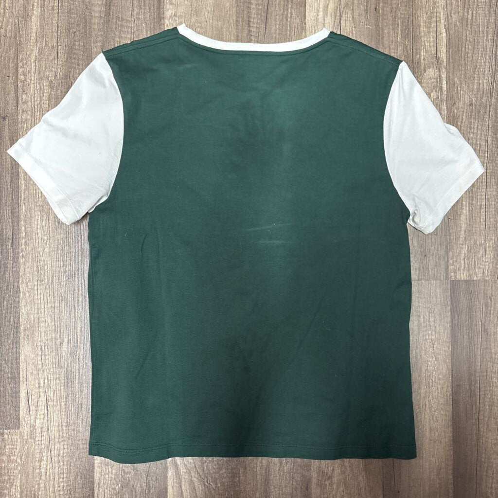 Celine Blason Varsity T-shirt Green S/S