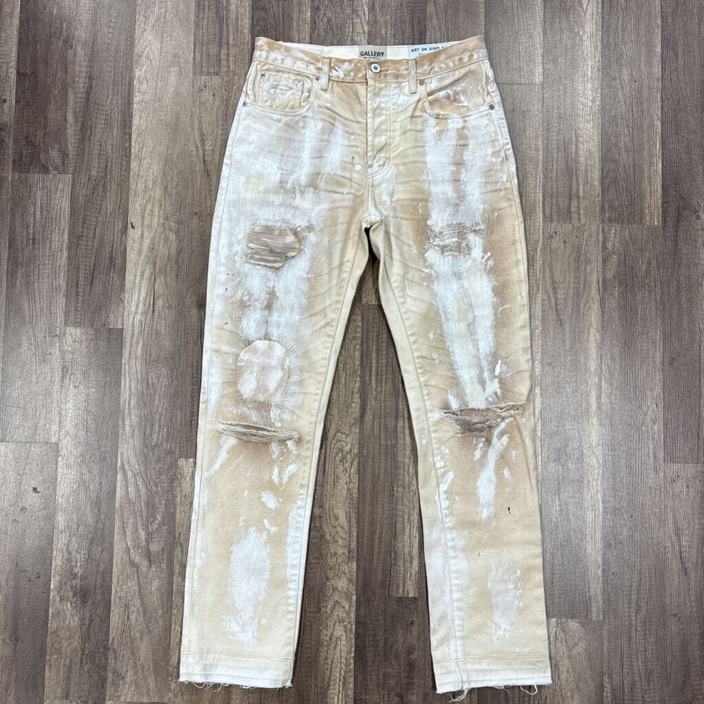 Gallery Dept Distressed Tan Jeans