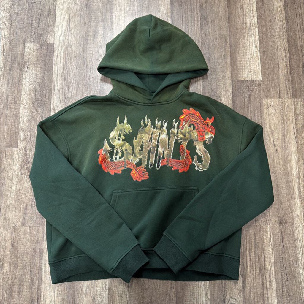 Saints Dragon Logo Hoodie Green
