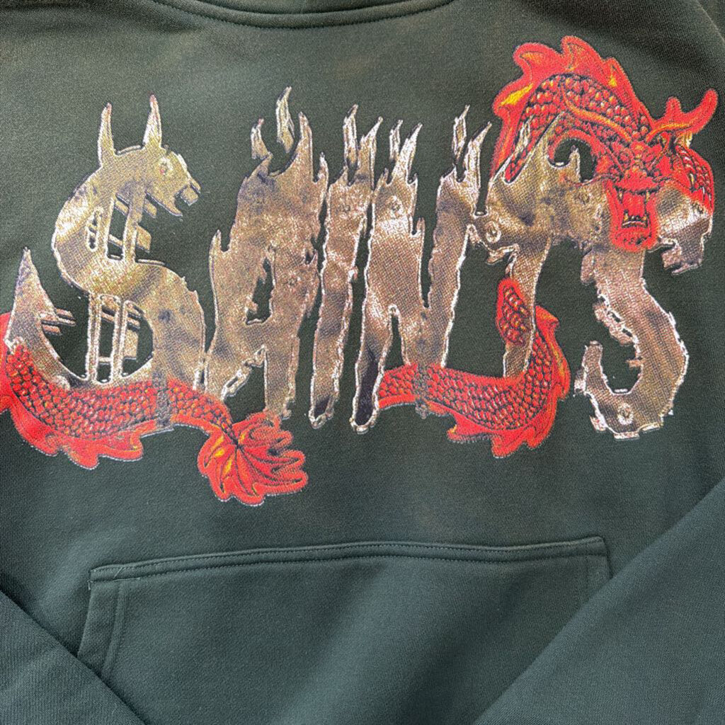 Saints Dragon Logo Hoodie Green