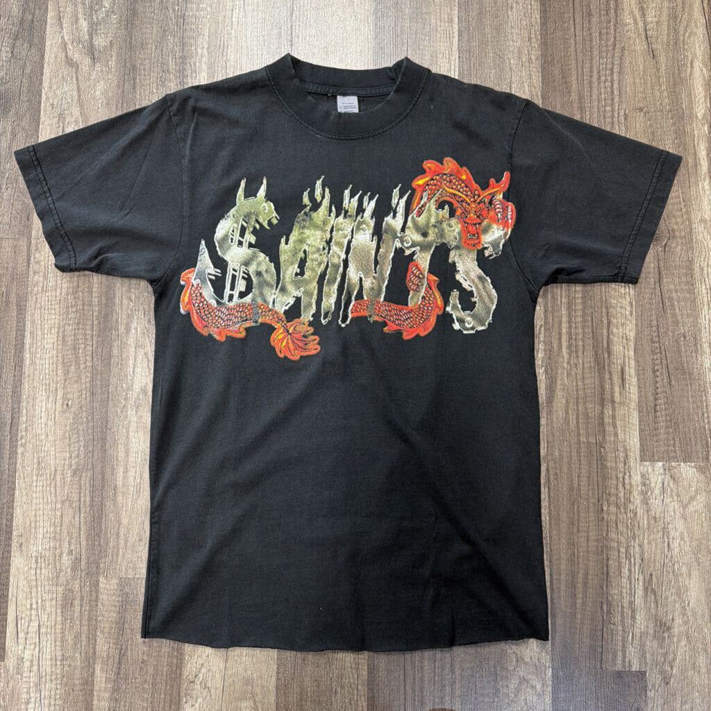 Saints Dragon Logo Black
