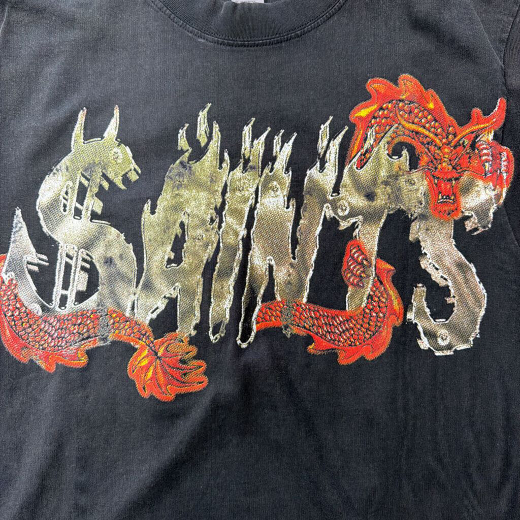 Saints Dragon Logo Black