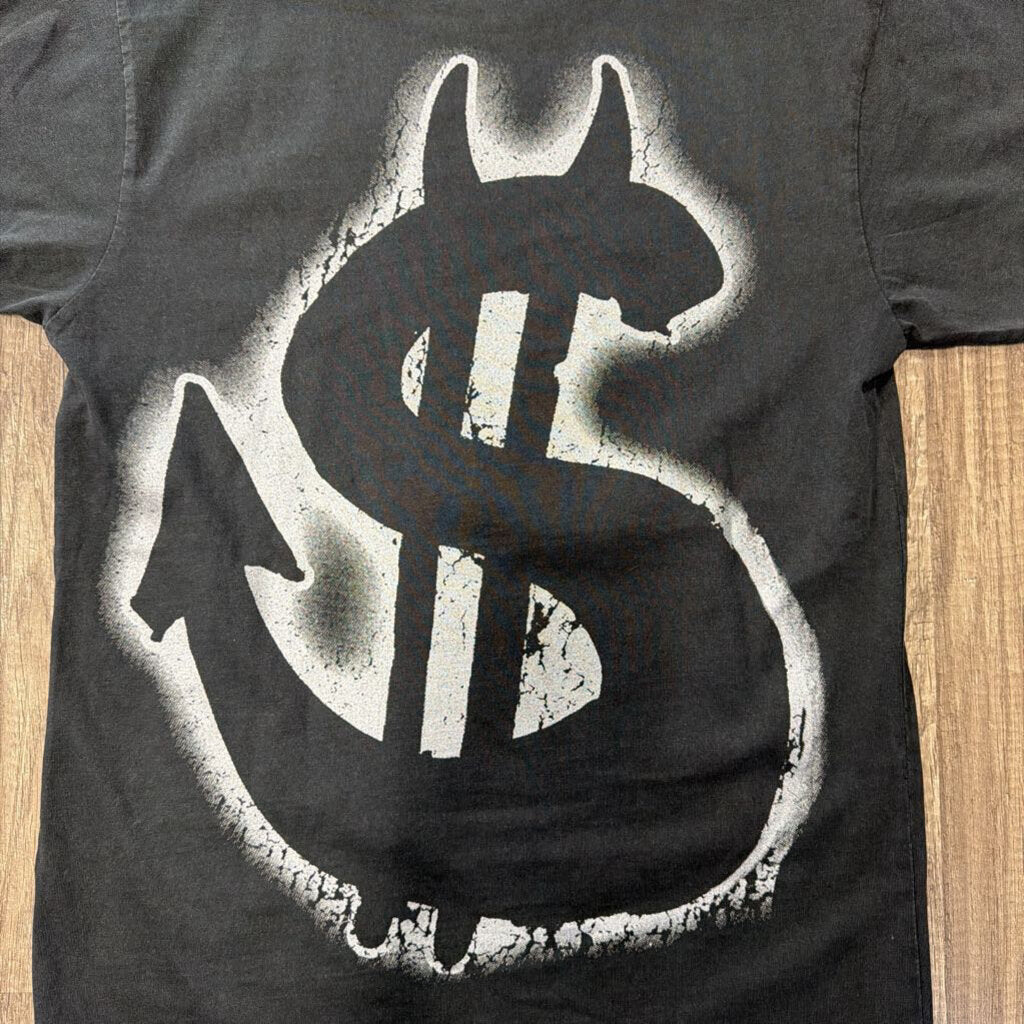 Saints Silver Flame Logo Black