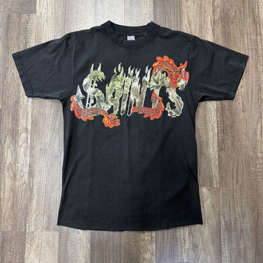 Saints Dragon Logo Black