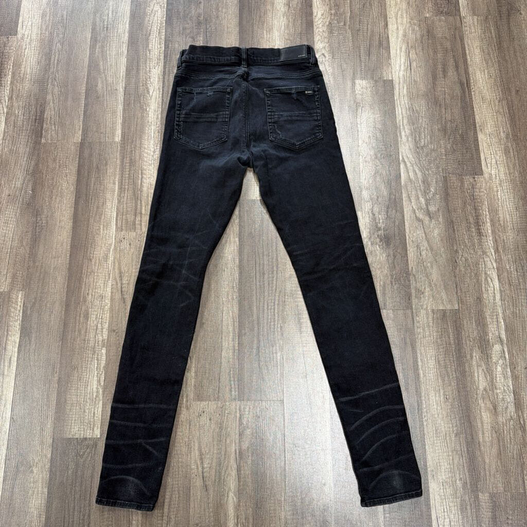 Amiri Jean Black Rip Knee