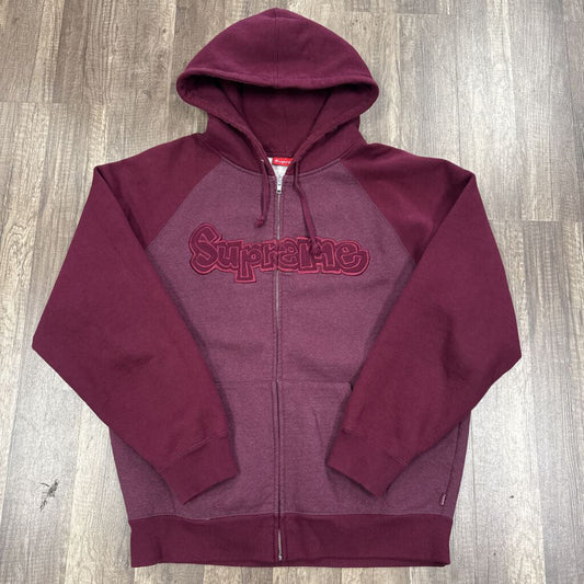 Supreme Gonz Applique Hoodie Burgundy