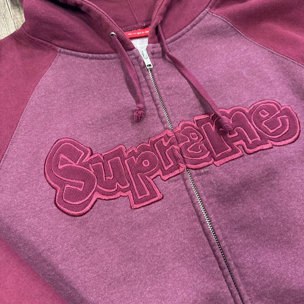 Supreme Gonz Applique Hoodie Burgundy