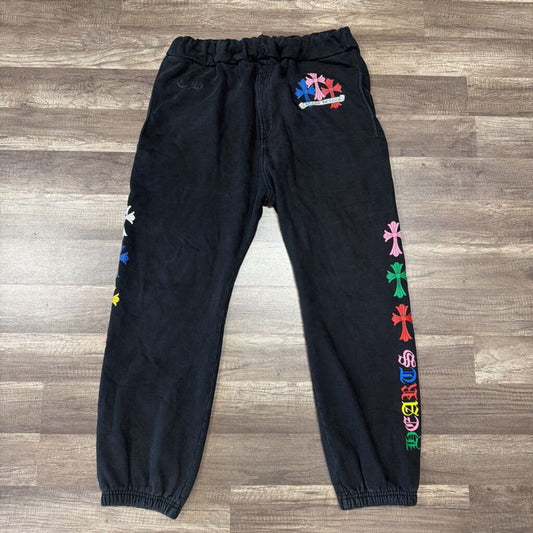 Chrome hearts multicolor triple cross sweatpants