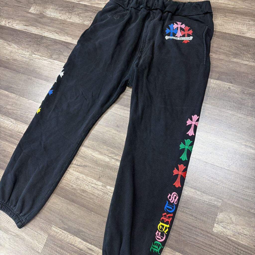 Chrome hearts multicolor triple cross sweatpants