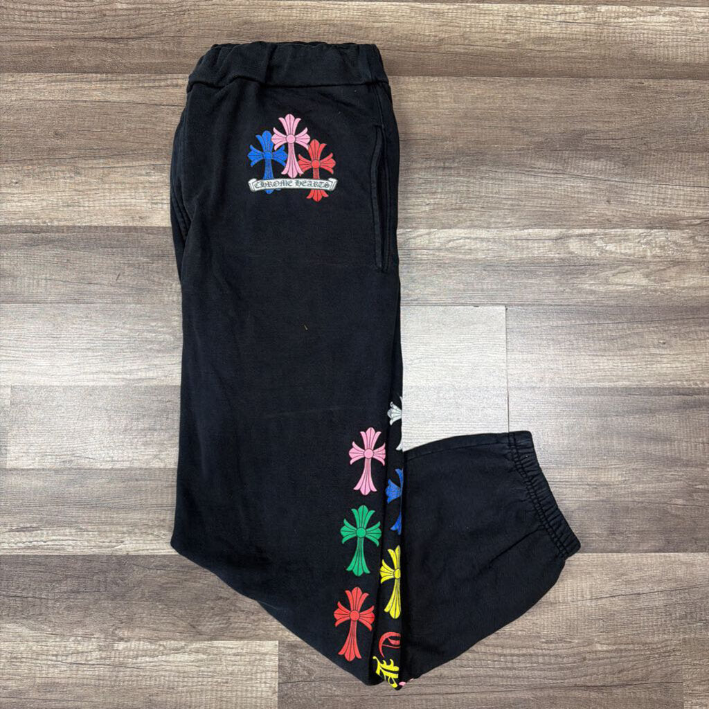 Chrome hearts multicolor triple cross sweatpants
