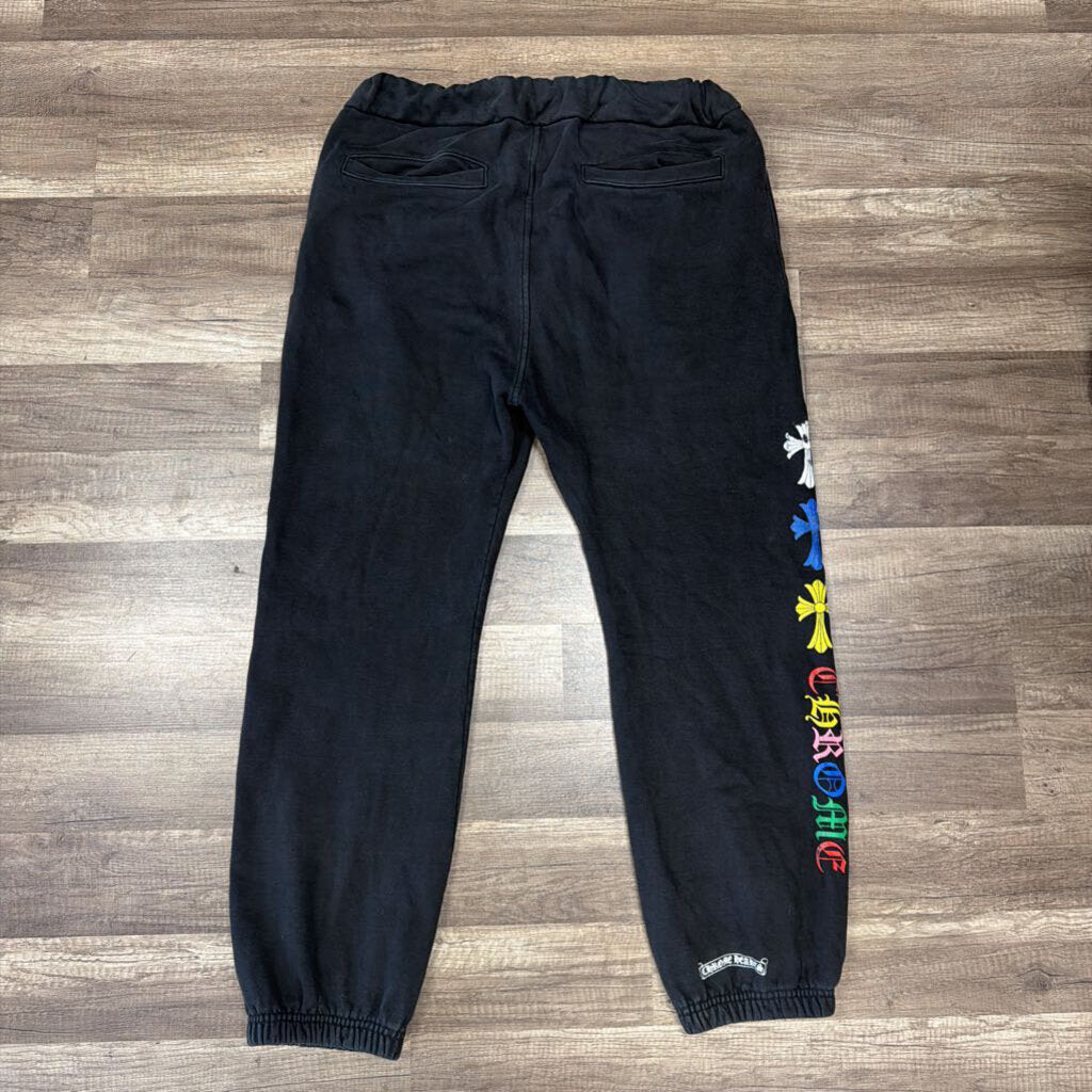 Chrome hearts multicolor triple cross sweatpants