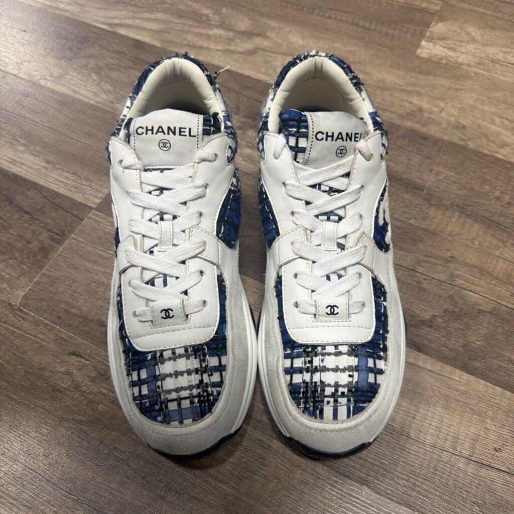 Chanel Trainer White Blue