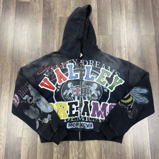 Valley Hoodie Black multicolor
