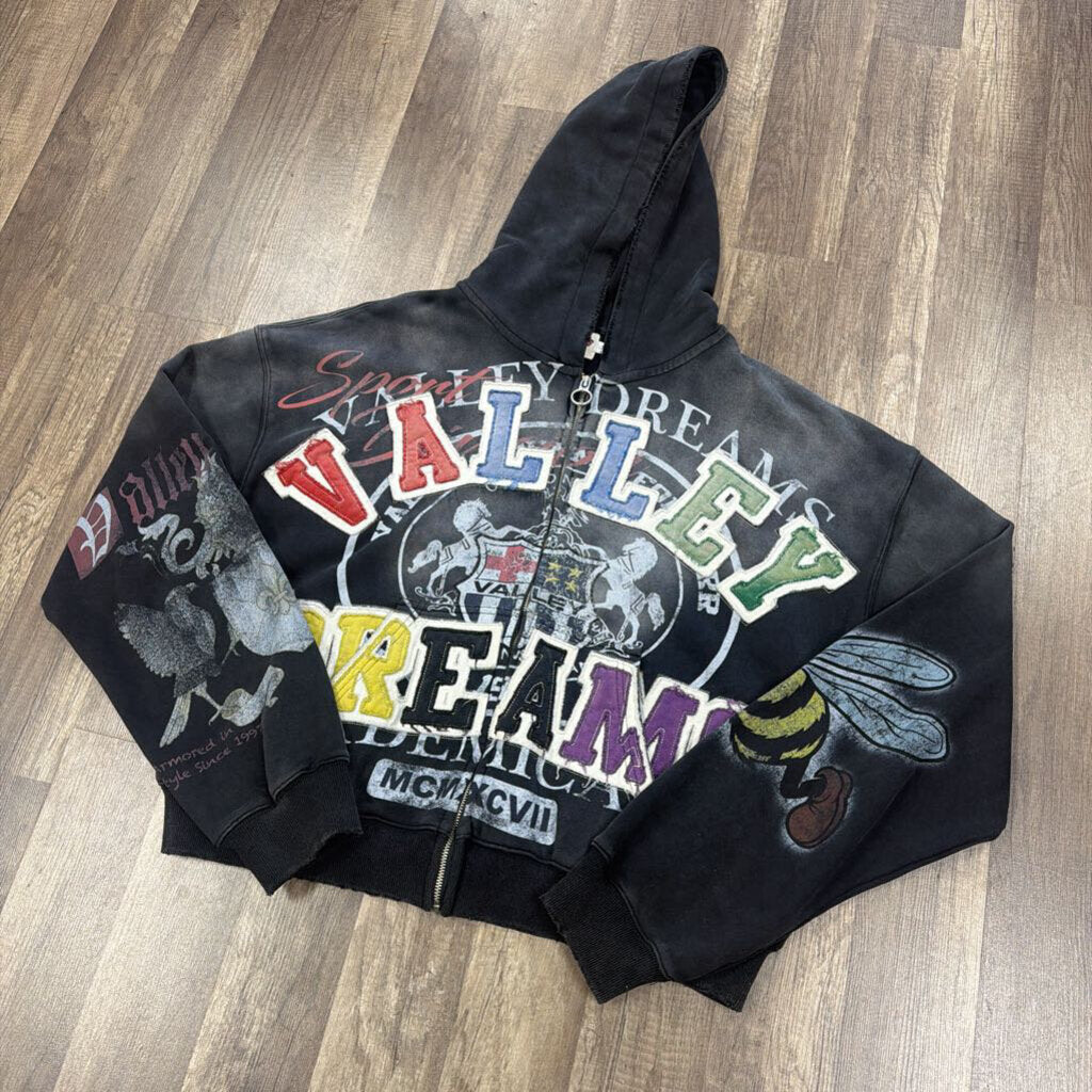 Valley Hoodie Black multicolor