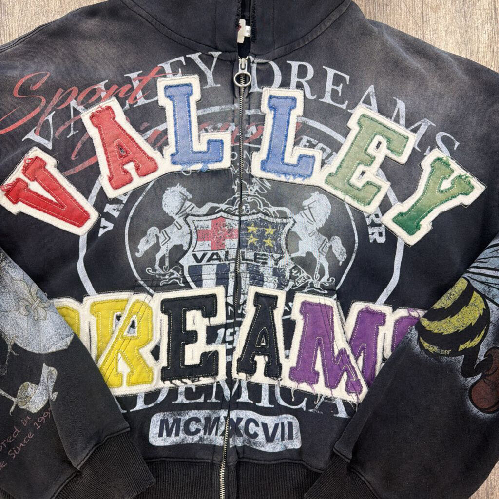 Valley Hoodie Black multicolor