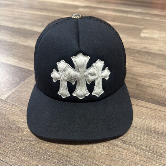 Chrome hearts cemetery pony hair trucker