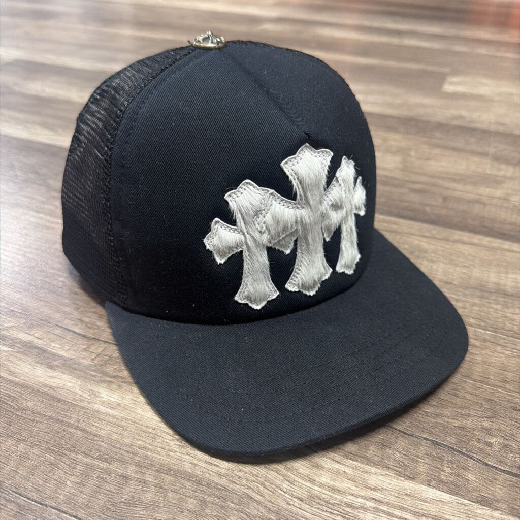 Chrome hearts cemetery pony hair trucker