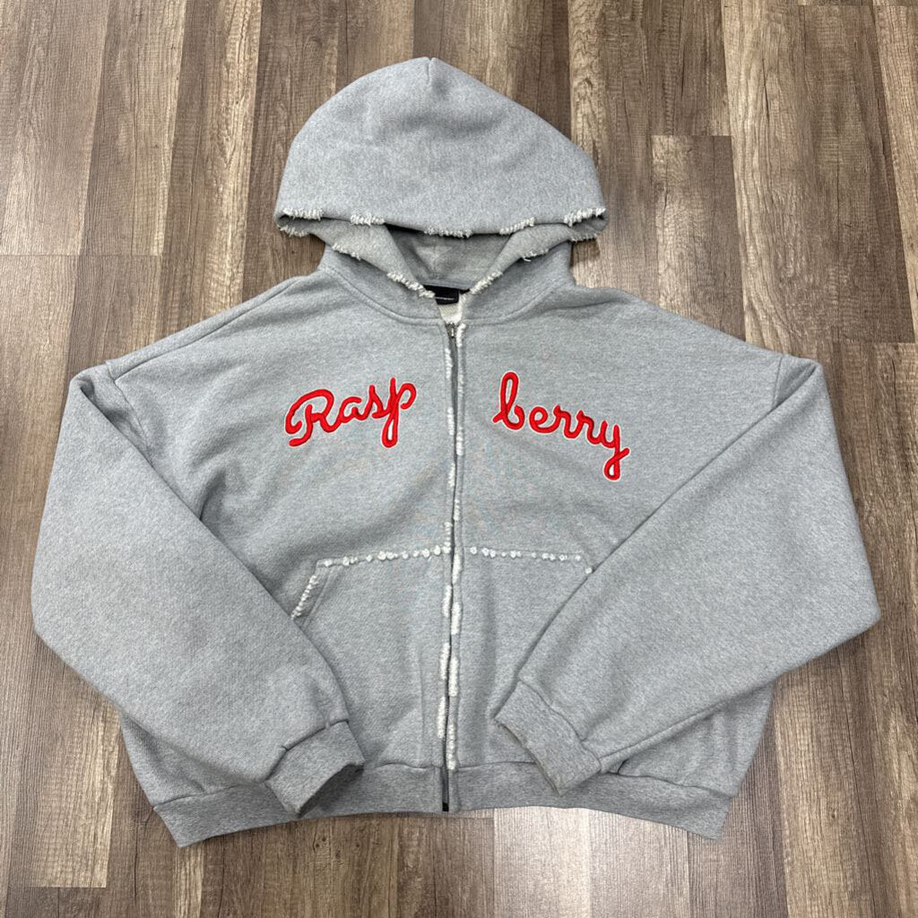 Raspberry Hills Zip Up Hoodie Grey