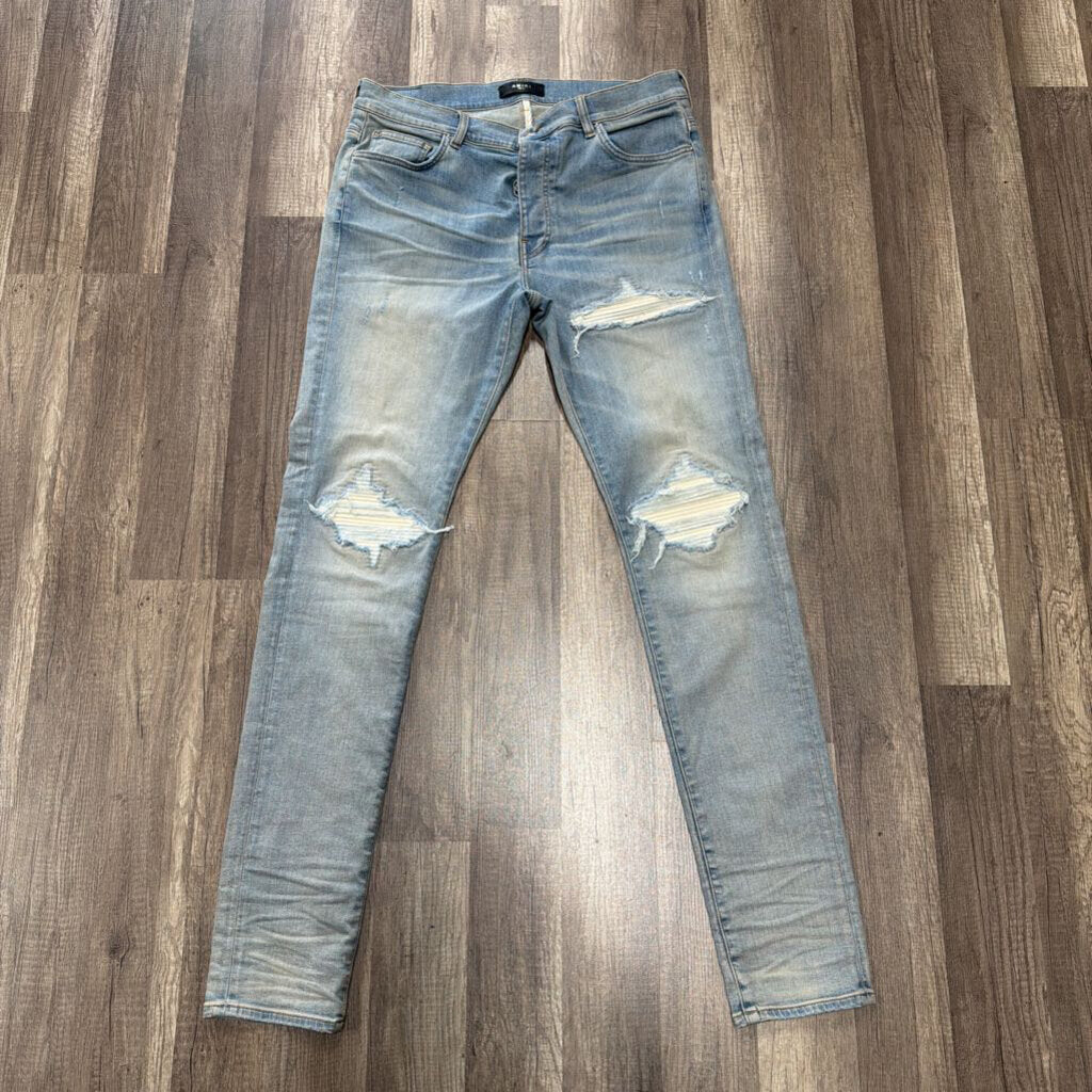 Amiri Mx-1 Blue White Patch