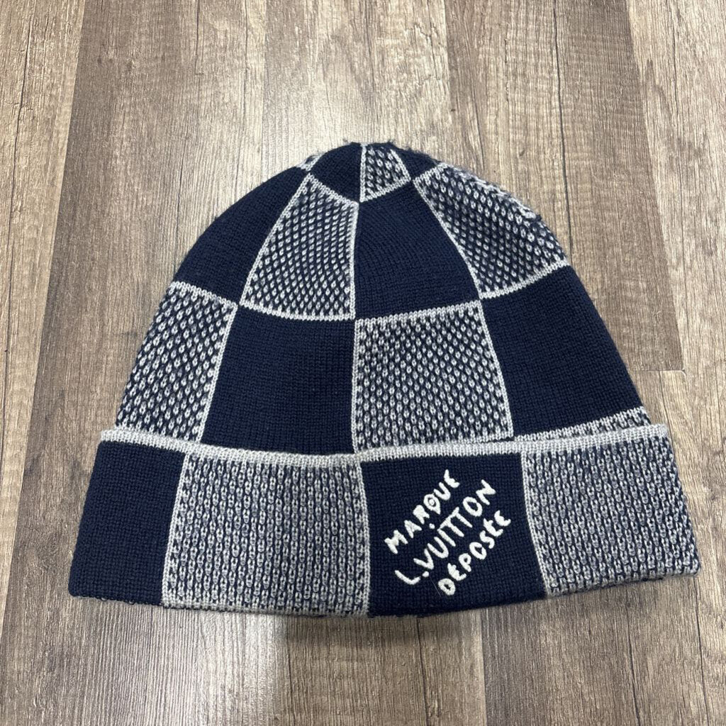 Louis Vuitton Damier Heritage Beanie Blue