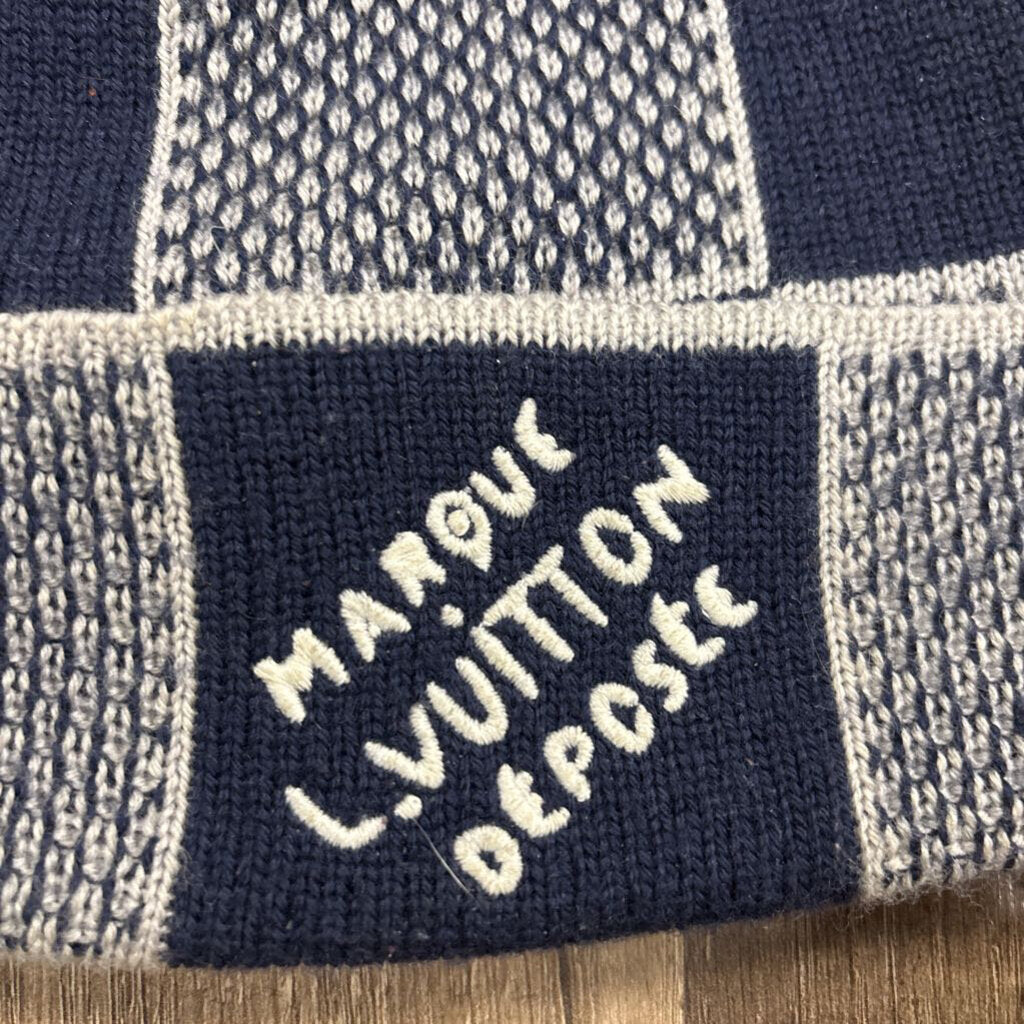 Louis Vuitton Damier Heritage Beanie Blue