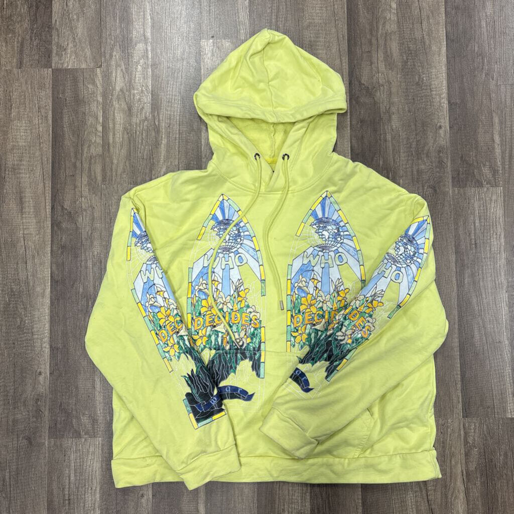 Who decides war neon hoodie