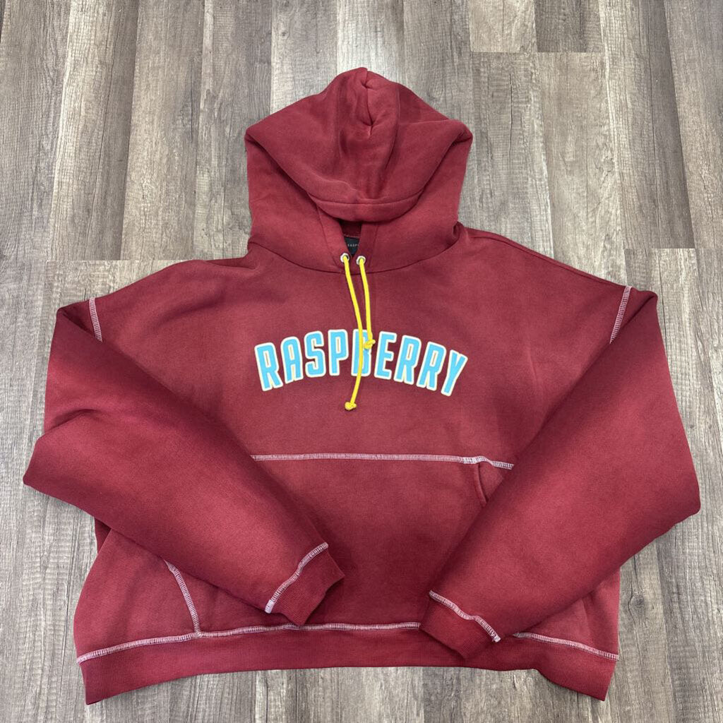 Raspberry hills burgundy blue logo