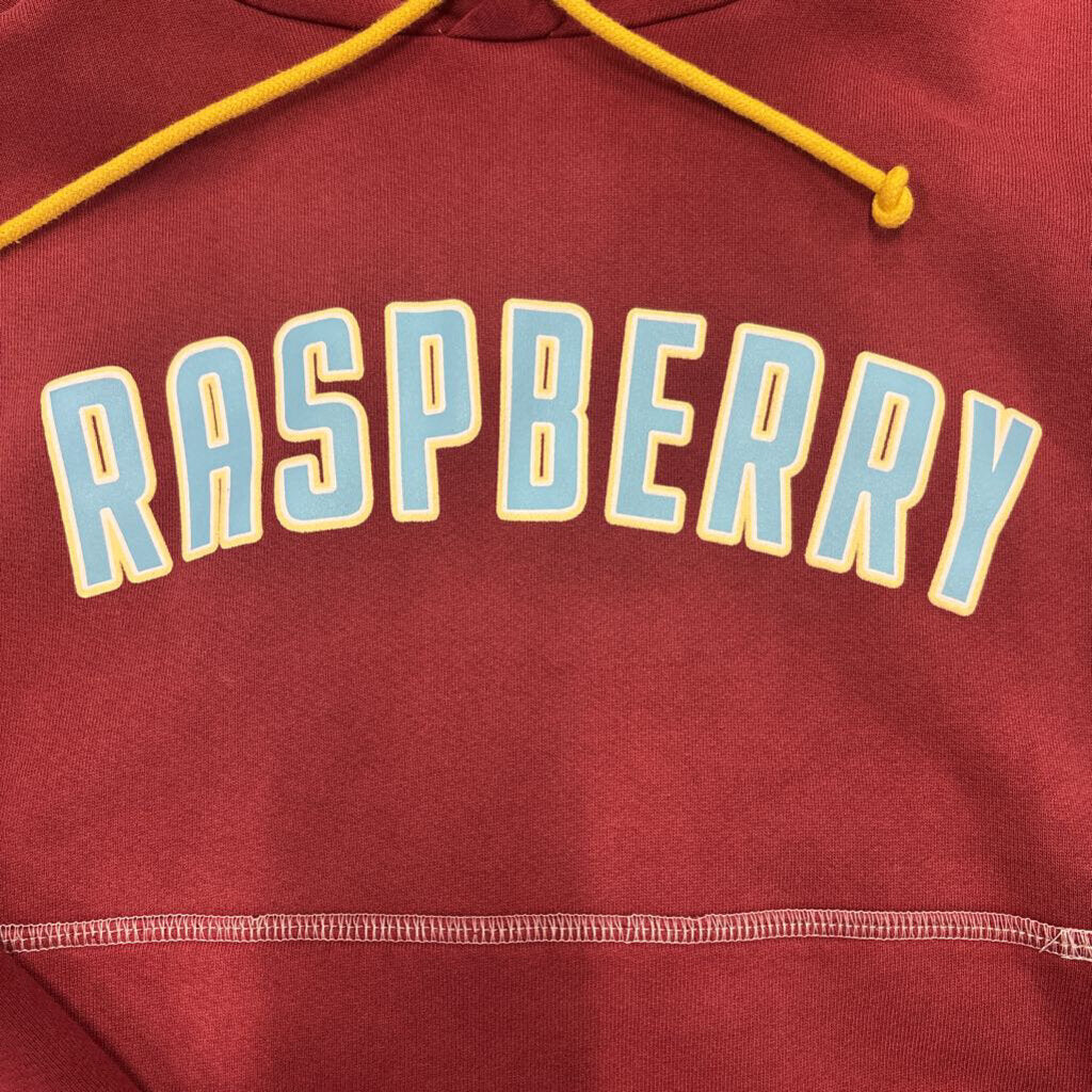Raspberry hills burgundy blue logo