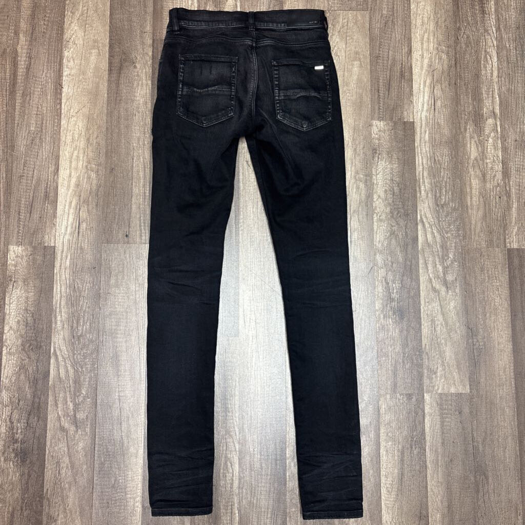 Amiri Jean MX1 Black White Knit Patch