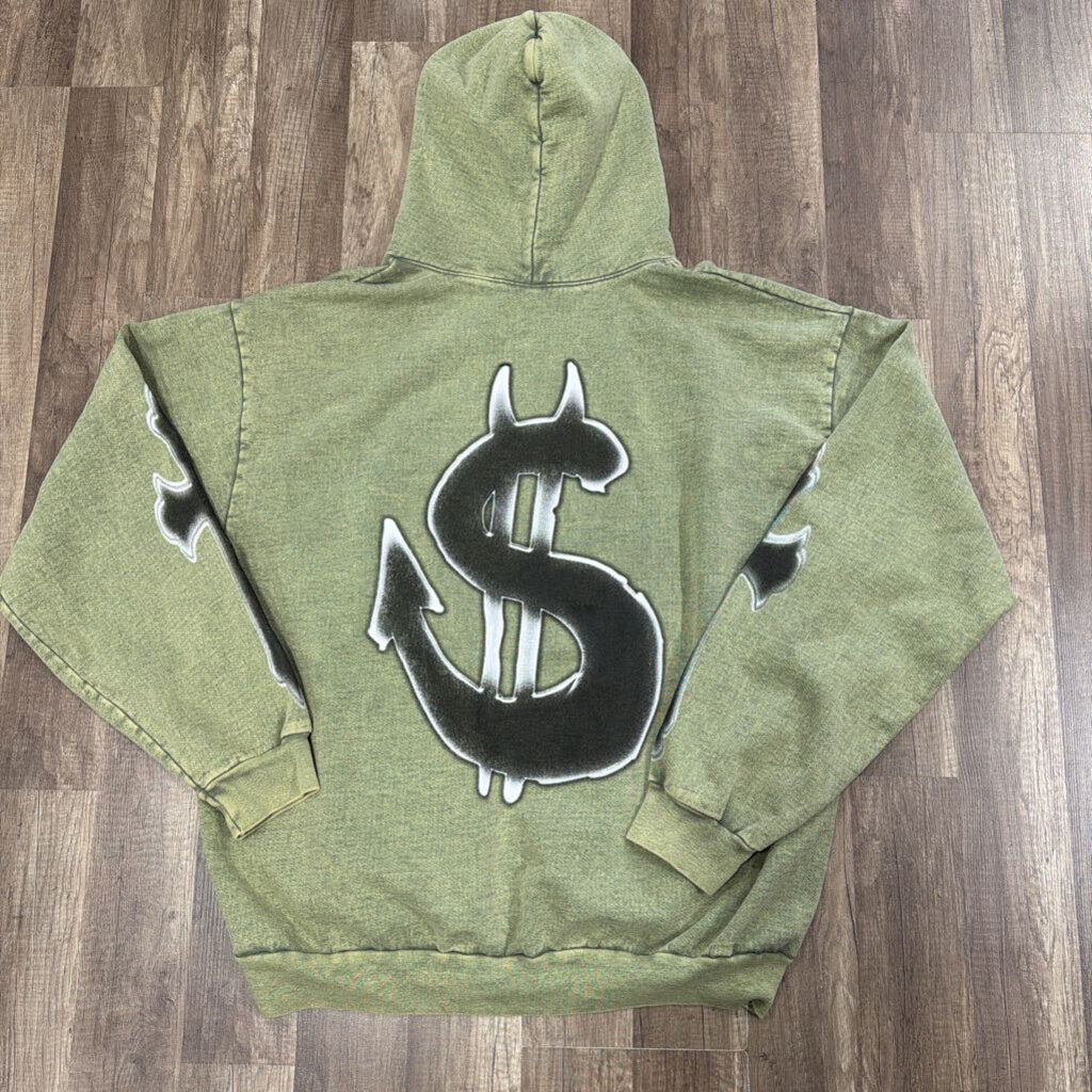 Saints Hoodie Green Dying Breed Hood