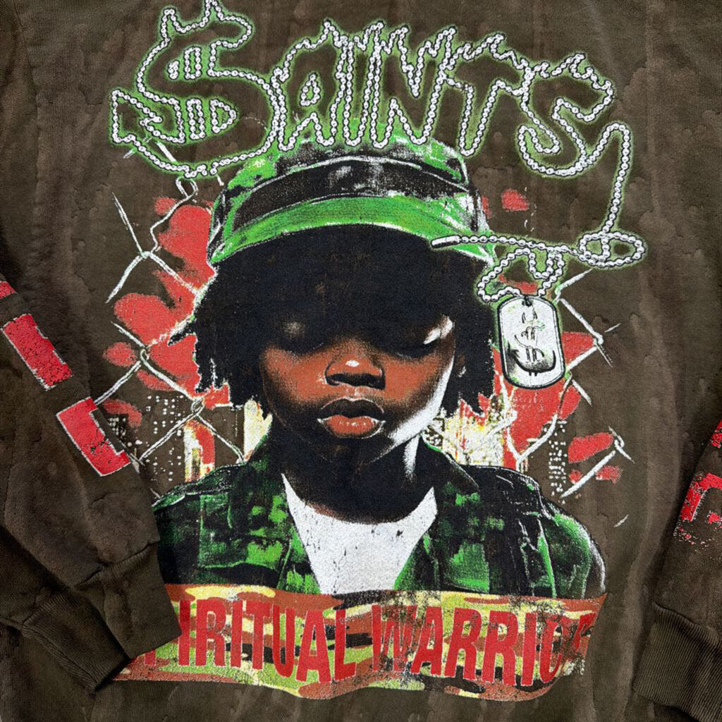 Saints Spiritual Warrior Crewneck