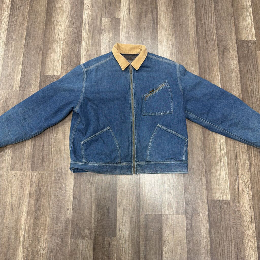 Kapital 11.5oz Denim Bone Lining Reversible Zip-Up Work Jacket