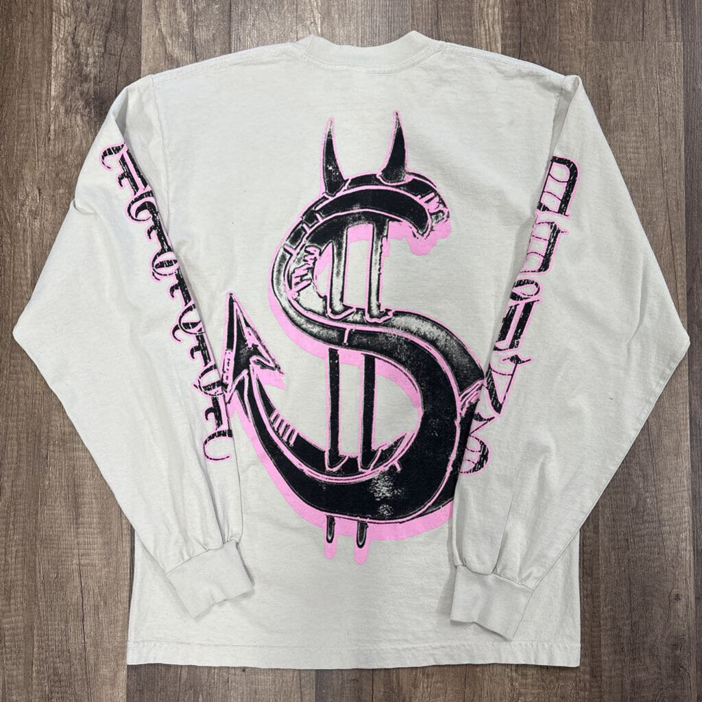 Saints Pink Script L/S Shirt