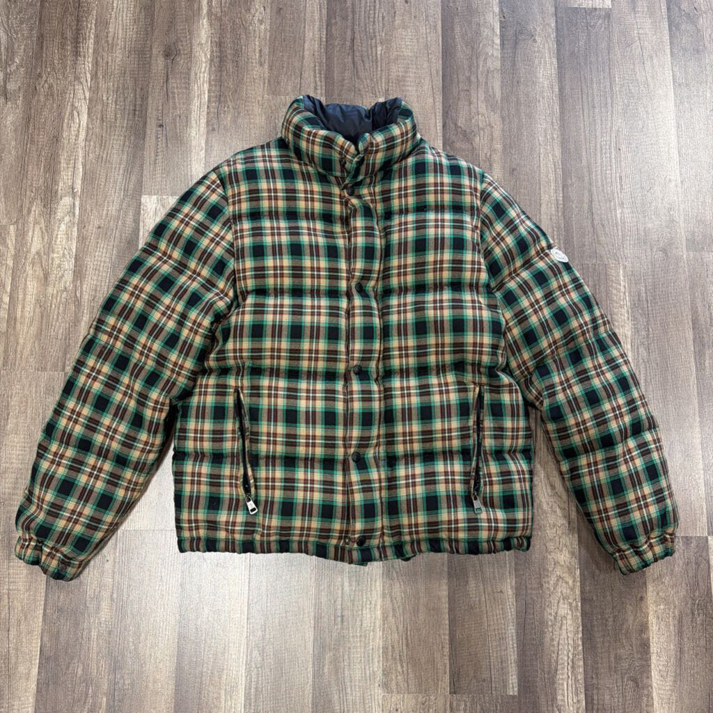 Moncler plaid coat