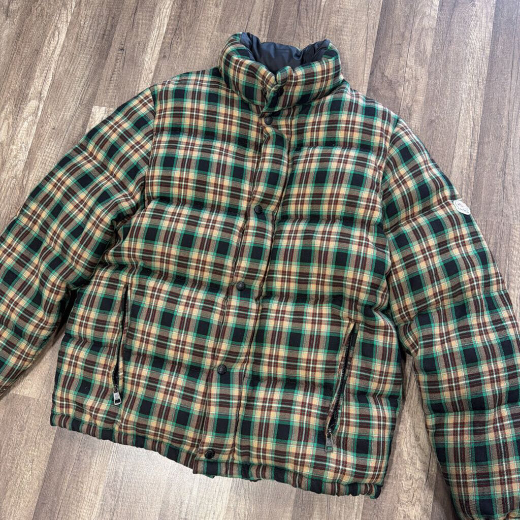 Moncler plaid coat