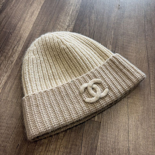 Chanel Beanie Beige