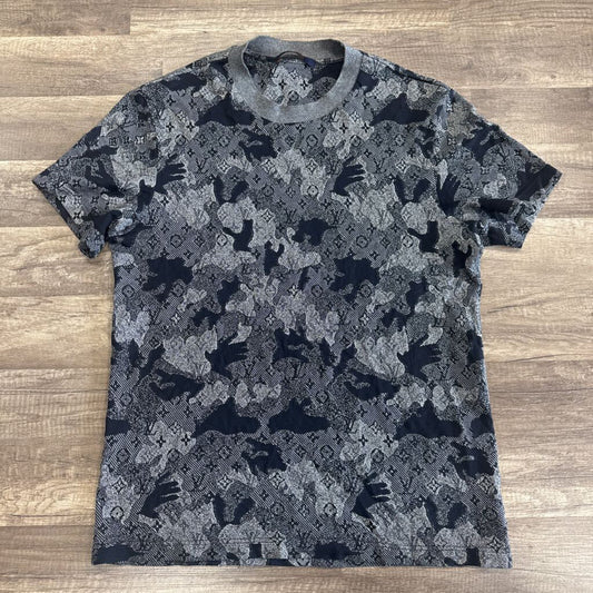 LV Louis Vuitton camo Jacquard shirt