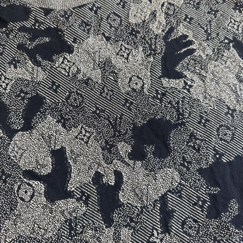 LV Louis Vuitton camo Jacquard shirt