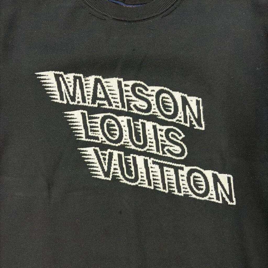 Lv Louis Vuitton Black white logo shirt